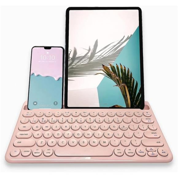 Small Bluetooth Keyboard for Tablet and Phone - Multi Device Wireless Keyboard